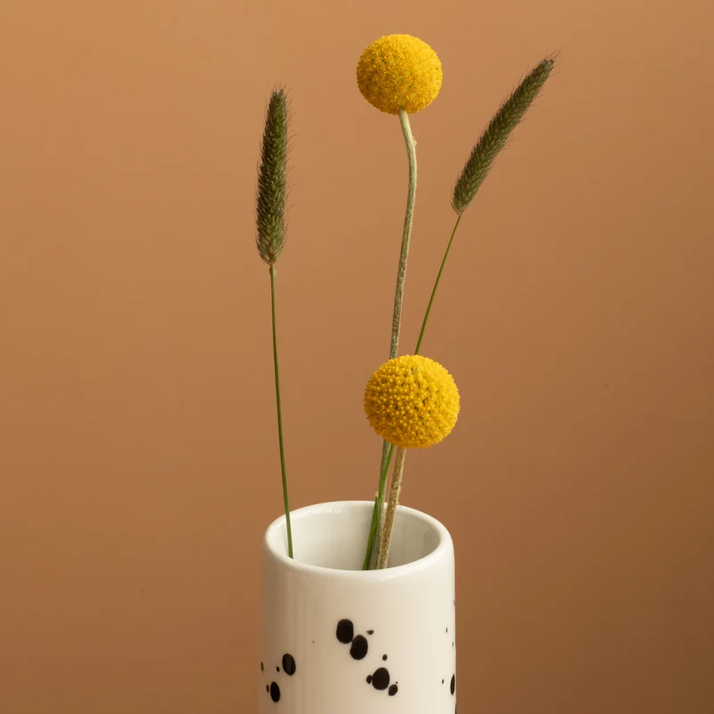 Chimney Small" vase Black Dots