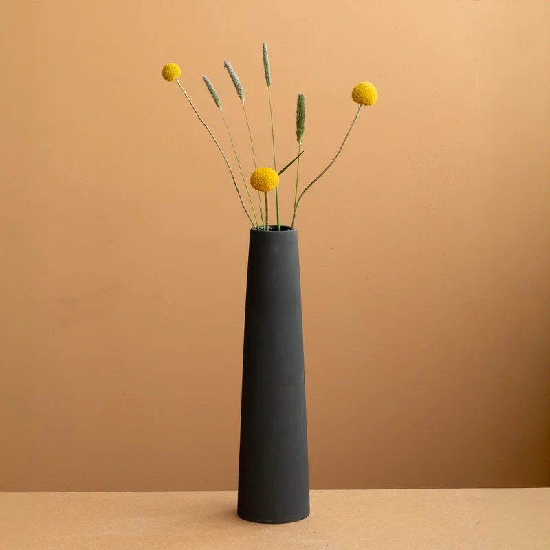 Chimney Large" vase Charcoal