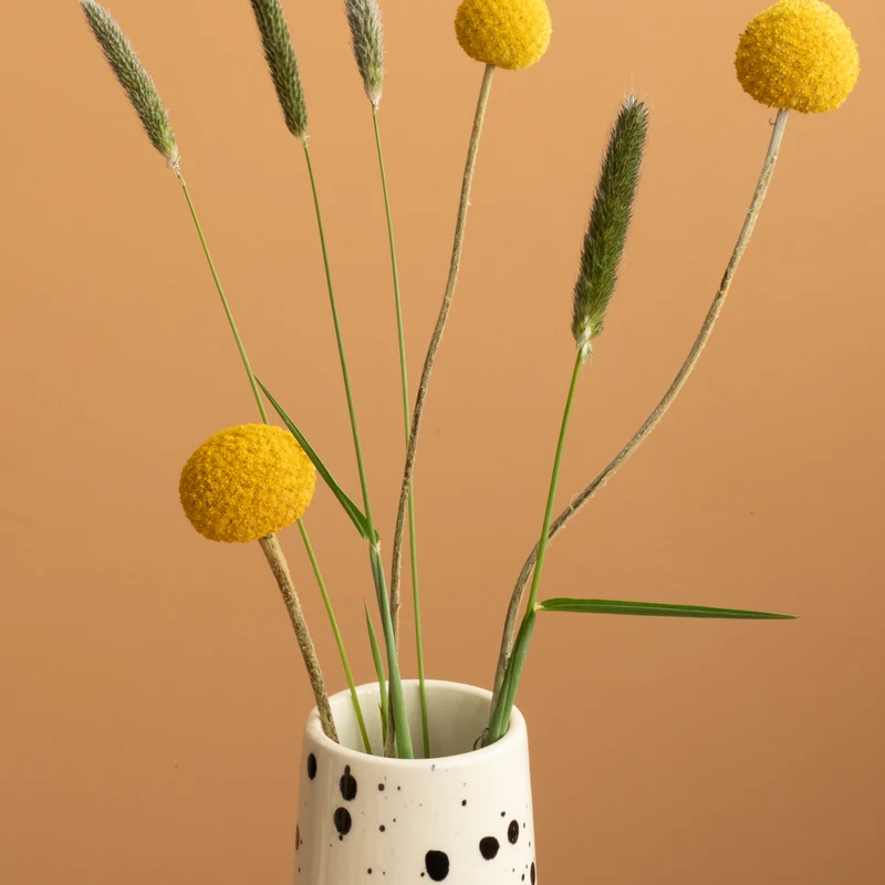 Chimney Large" vase Black Dots