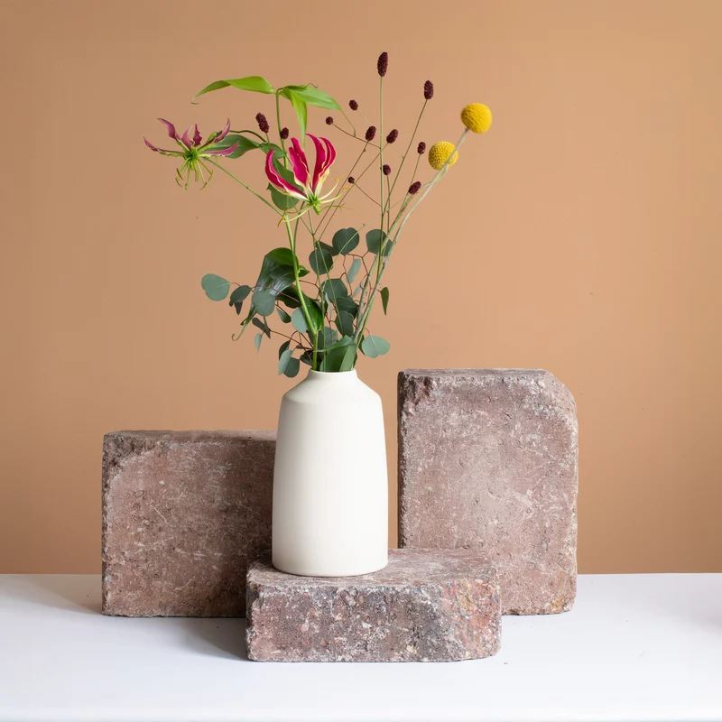 Vase "Bottle" Beige