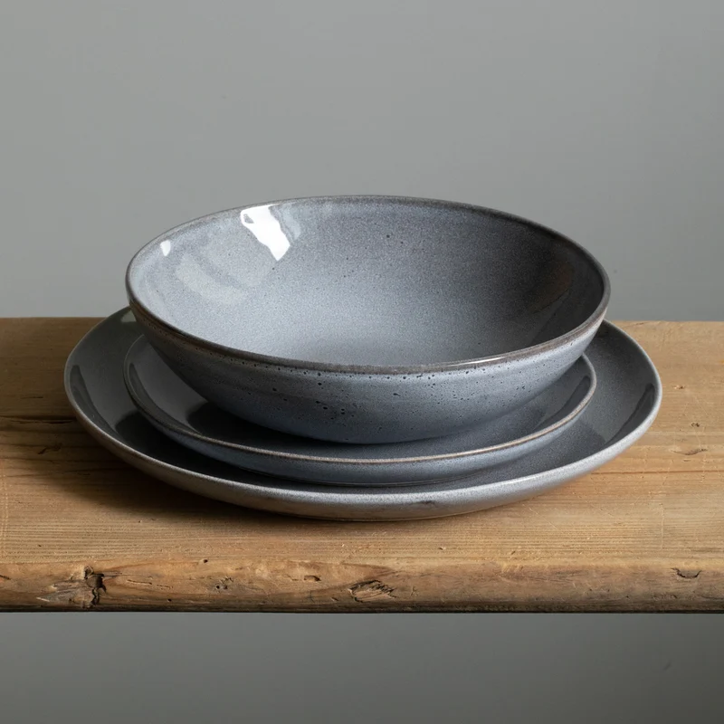 Pasta tableware set Blue Sand 12-piece
