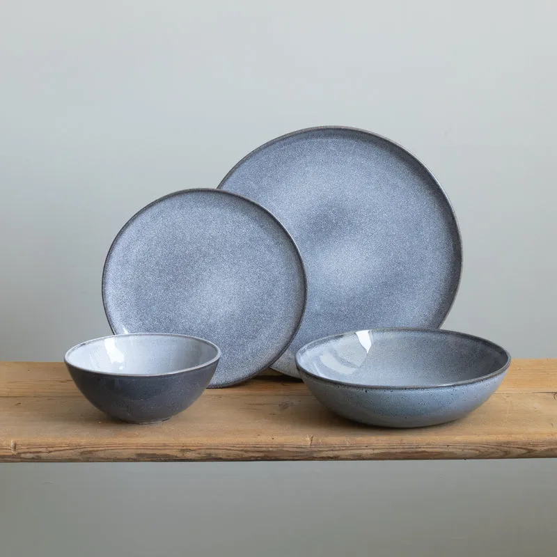 Tableware set complete Blue Sand 16-piece