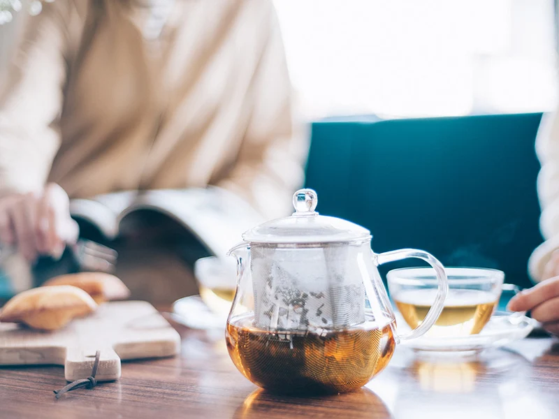 Leaf Tea Pot Clear - 700ml