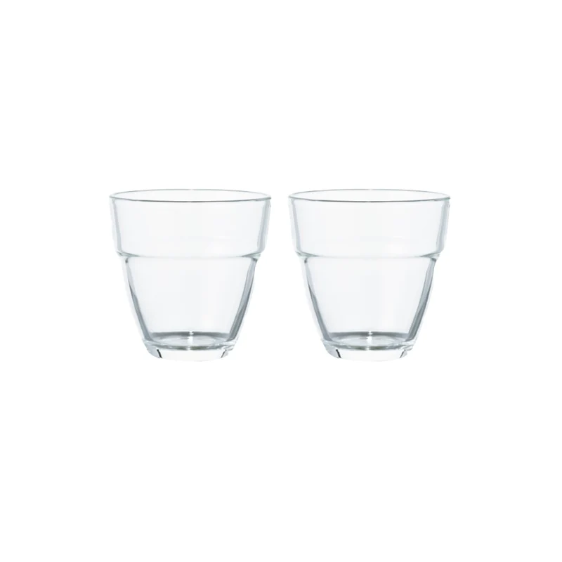 Stackable Glass 2pc Set