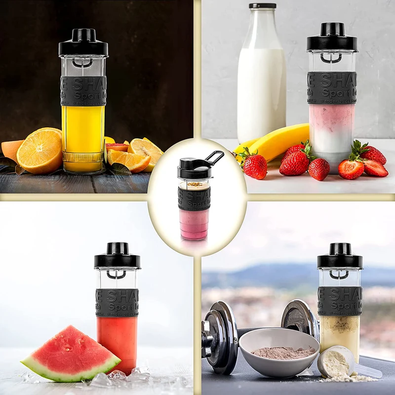 Duronic BB5 Borraccia 570 ml | Bottiglia per frullatore senza BPA | Compatibile con mixer Duronic BL510 e BL520 | Ideale per smoothie, campeggio, palestra, escursioni
