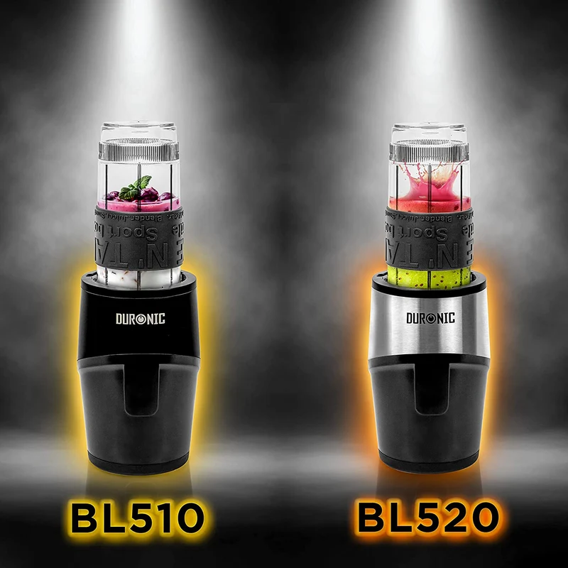 Duronic BB4 Borraccia 400 ml | Bottiglia per frullatore senza BPA | Compatibile con mixer Duronic BL510 e BL520 | Ideale per smoothie, campeggio, palestra, escursioni