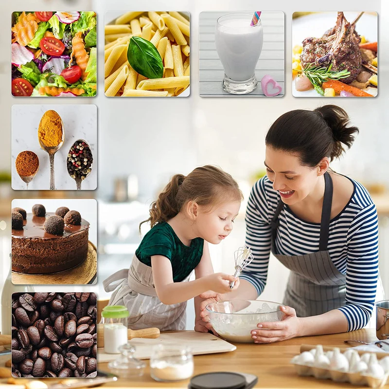 Duronic KS5000 BK/CR Bilancia da cucina digitale | Portata da 1g a 5kg | Ciotola 1,7L | Grande display retroilluminato | Funzione Tara | Bilancia ad alta precisione nera | Per cucina e pasticceria
