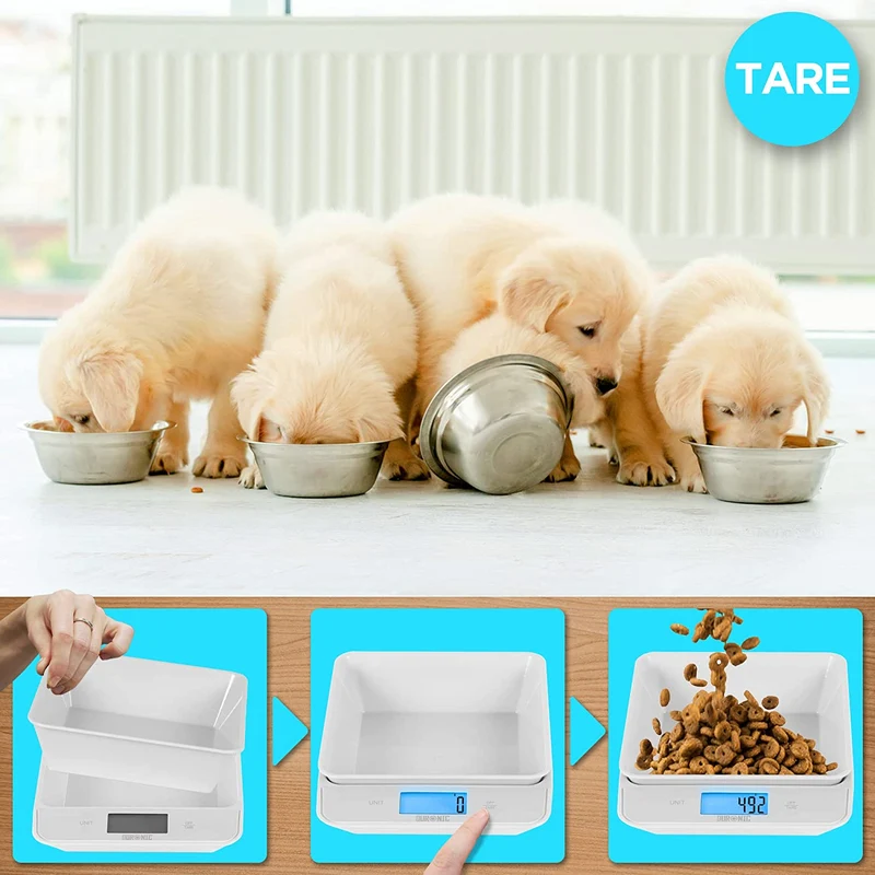 Duronic KS100 WH Bilancia da cucina - Bilancia ad alta precisione con display digitale retroilluminato - Portata 1g / 5 kg - Bilancia con ciotola integrata bianca da 1,2L - Funzione Tara