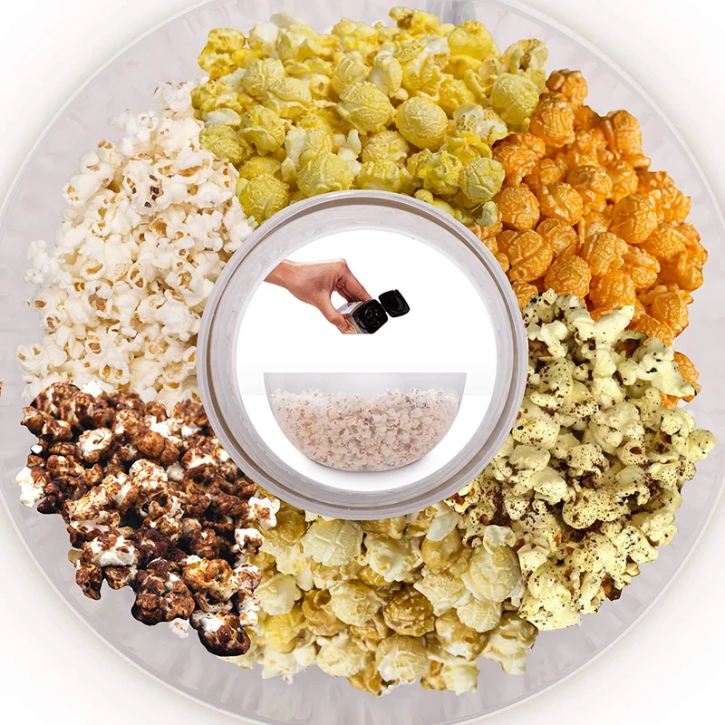 Duronic POP50 WE Macchina per Popcorn ad aria calda bianca  Capacità di 50 g con ciotola rimovibile  Senza grassi o oli  Pop-corn senza olio  Basso contenuto calorico