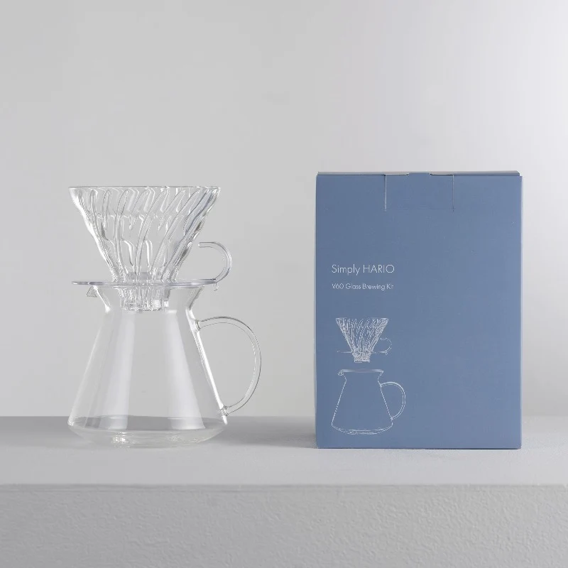 [Simply HARIO Series] V60 Glass Dripper & Server Set