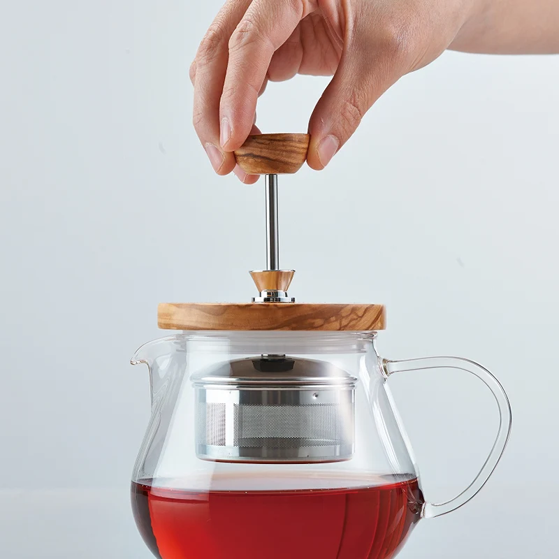 Wood Pull-up Tea Maker Teaor, 450/700mL