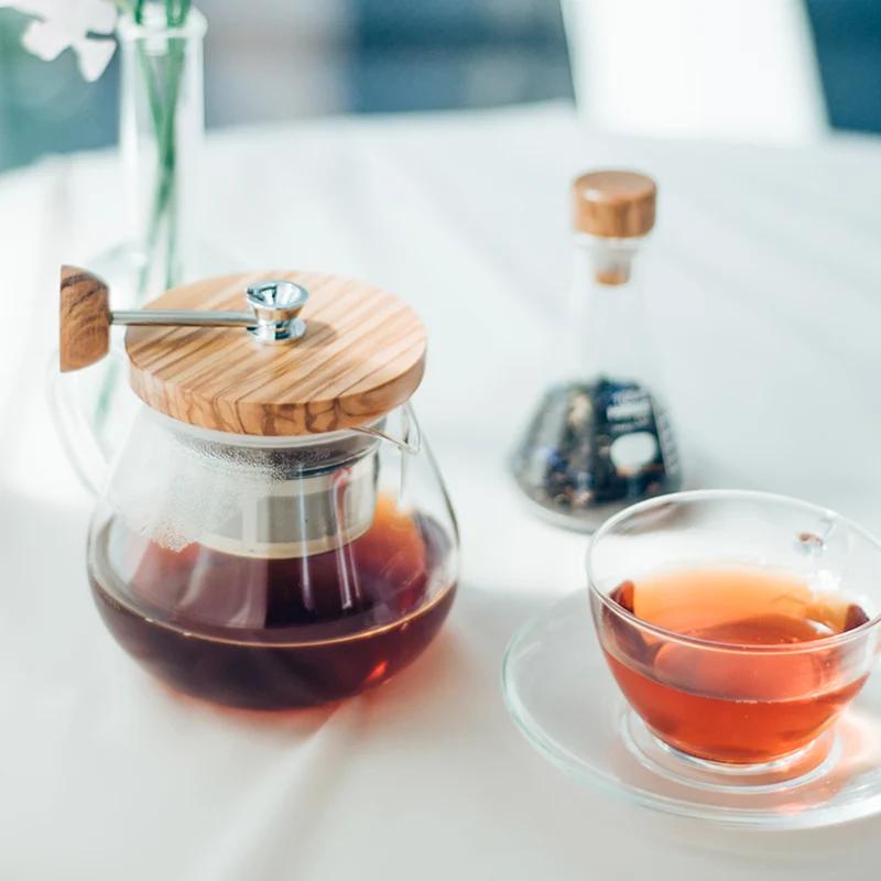 Wood Pull-up Tea Maker Teaor, 450/700mL