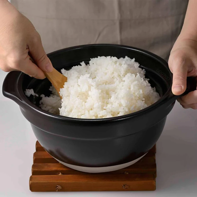 Ceramic Rice Cooker with Glass Lid