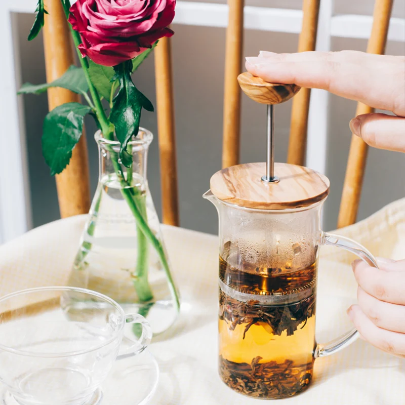 Wood Tea & Coffee Press, 300/600mL