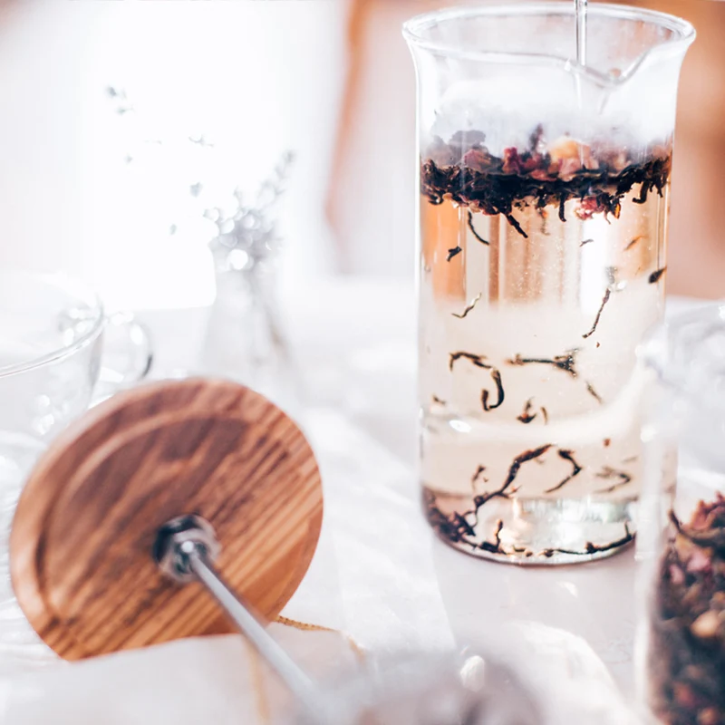 Wood Tea & Coffee Press, 300/600mL