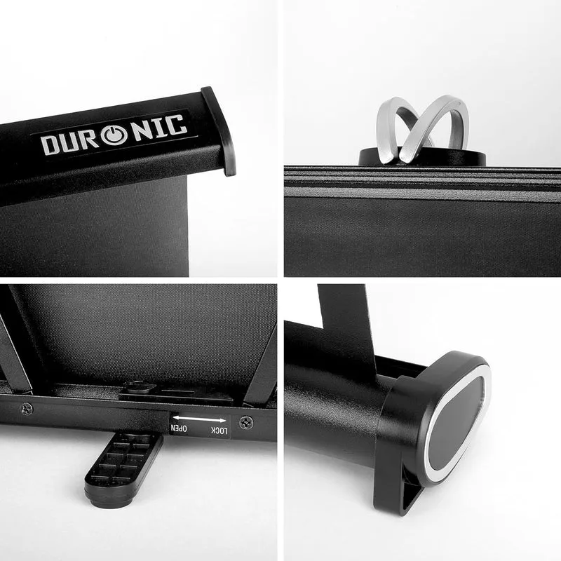 Duronic DPS50 /43 Schermo di proiezione 50 formato 4:3/102 X 76cm Telo da scrivania telo proiettore da tavolo telo da proiezione per interni/esterni Full HD 3D 4K - Home cinema home theater ufficio
