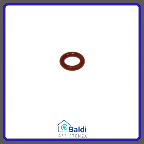 RICAMBIO 2 PZ. GUARNIZIONE O-RING SILICONE ROSSO 70SH DI=6 T2 PER MACCHINA CAFFE' DE'LONGHI VARI MODELLI