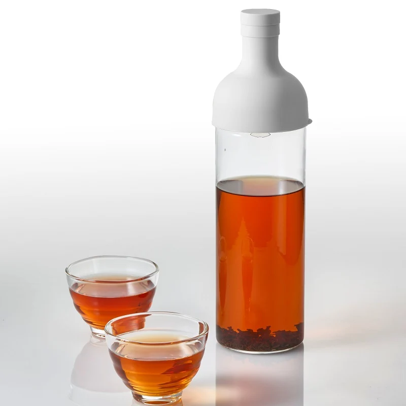 Cold Brew Tea Bottle Glass Cup Set 750mL