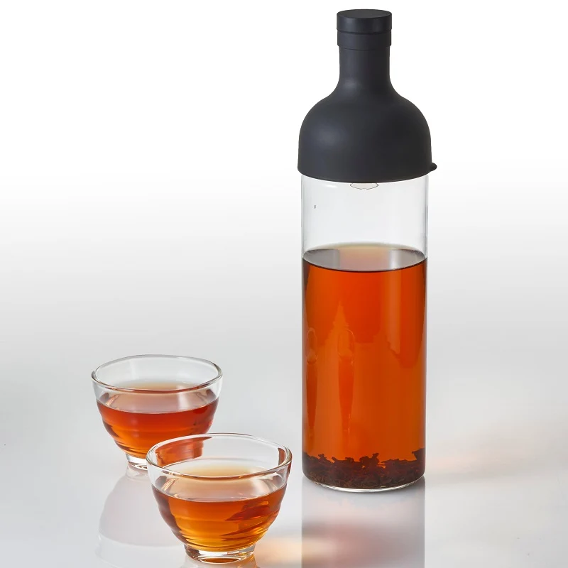 Cold Brew Tea Bottle Glass Cup Set 750mL