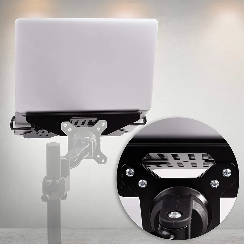 Duronic DML7 Supporto per computer portatile - Attacco supporto tablet e tastiera per supporto scrivania  Per VESA - Capacità 5kg - Compatibile con DM15 DM25 DM35 DM45 DM55 DM65 DMUSB DMDC DMG