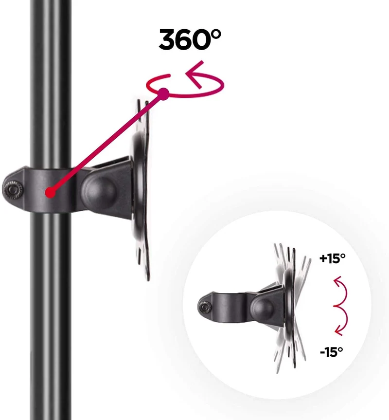Duronic DM15D1 Supporto monitor singolo | Supporto Monitor da tavolo | Schermo LCD LED da 13-32 | Altezza regolabile | Capacità 8 kg