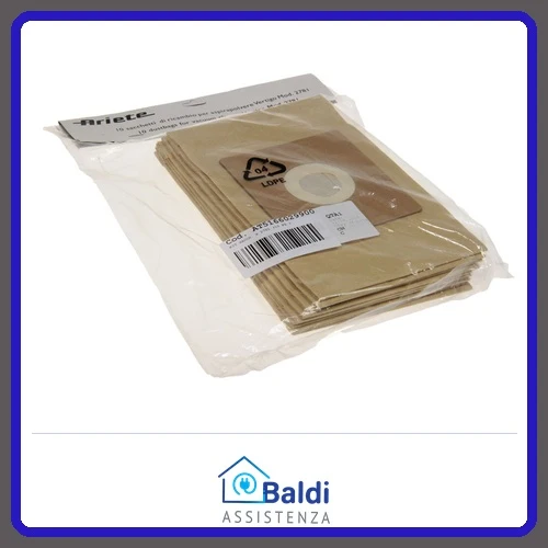 RICAMBIO SACCHETTI PER ASPIRAPOLVERE ARIETE VERTIGO 2781 (10 PZ.)