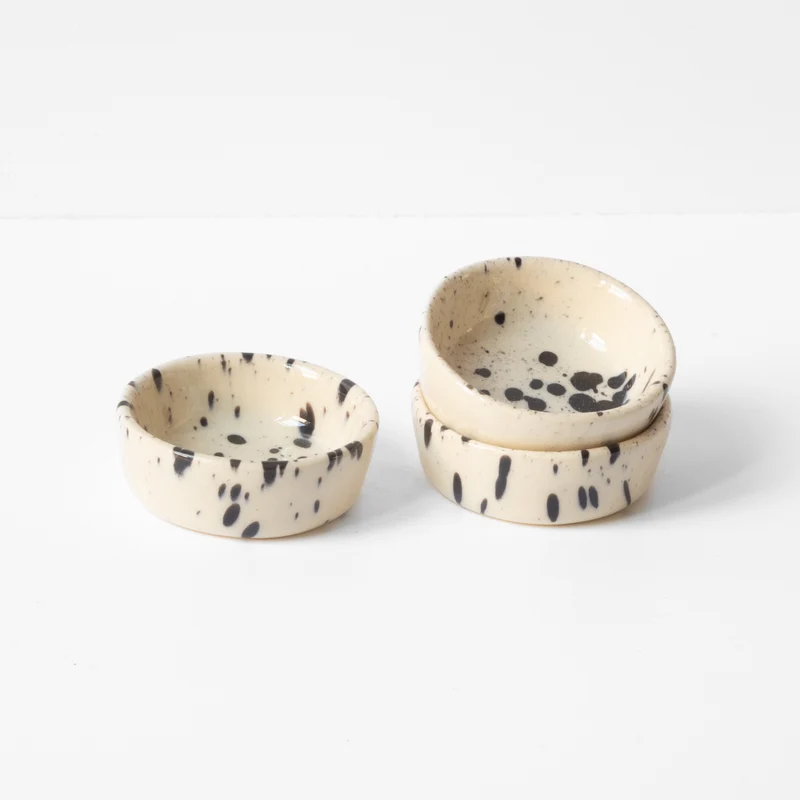 Mini Bowl Black Dots
