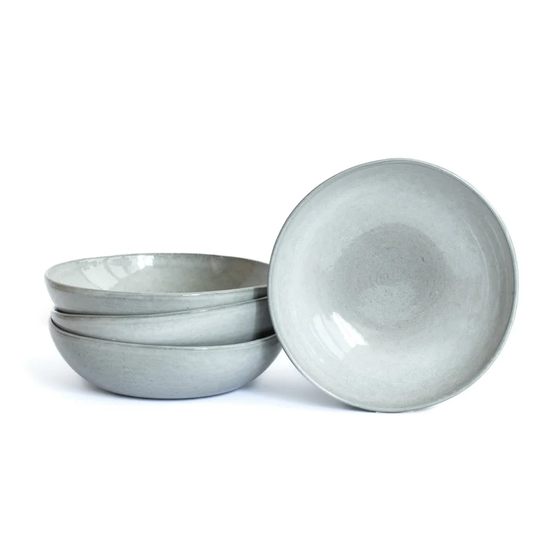 Large round pasta plate Midnight Grey