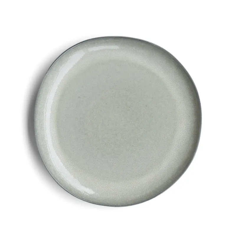 Large organic plate Midnight Grey