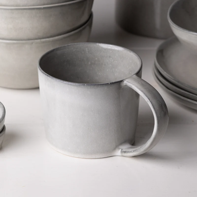 Large tea cup Midnight Grey