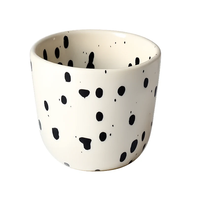 Cappuccino mug Black Dots