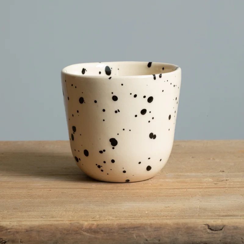 Cappuccino mug Black Dots