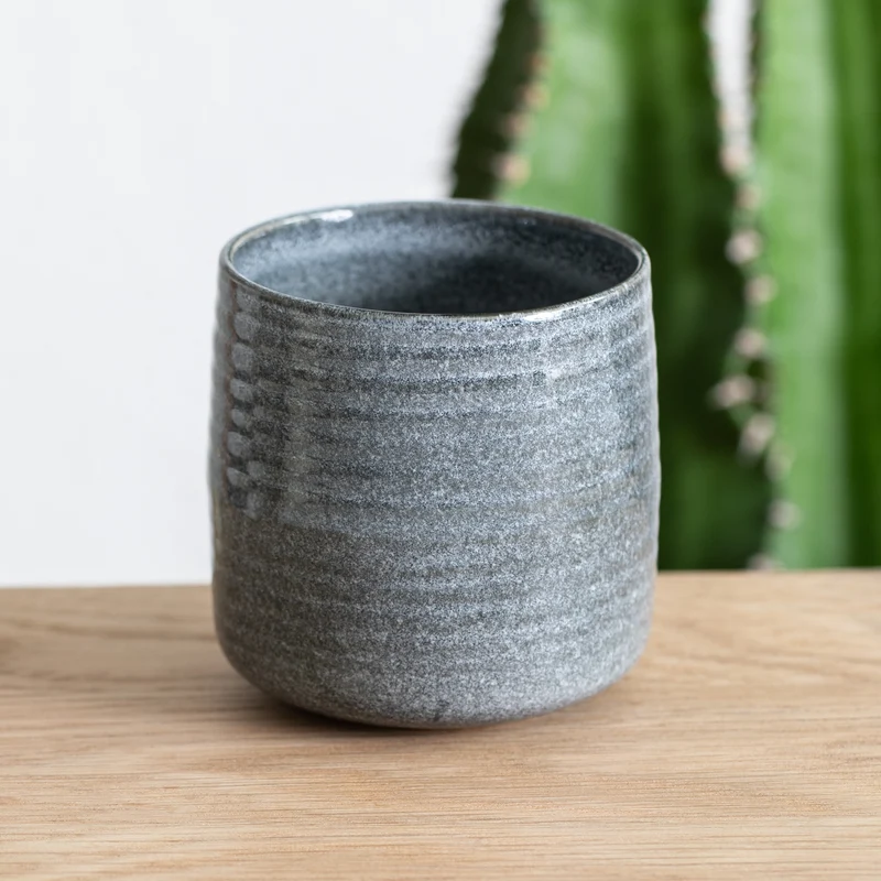 Cup with ring relief Blue Sand