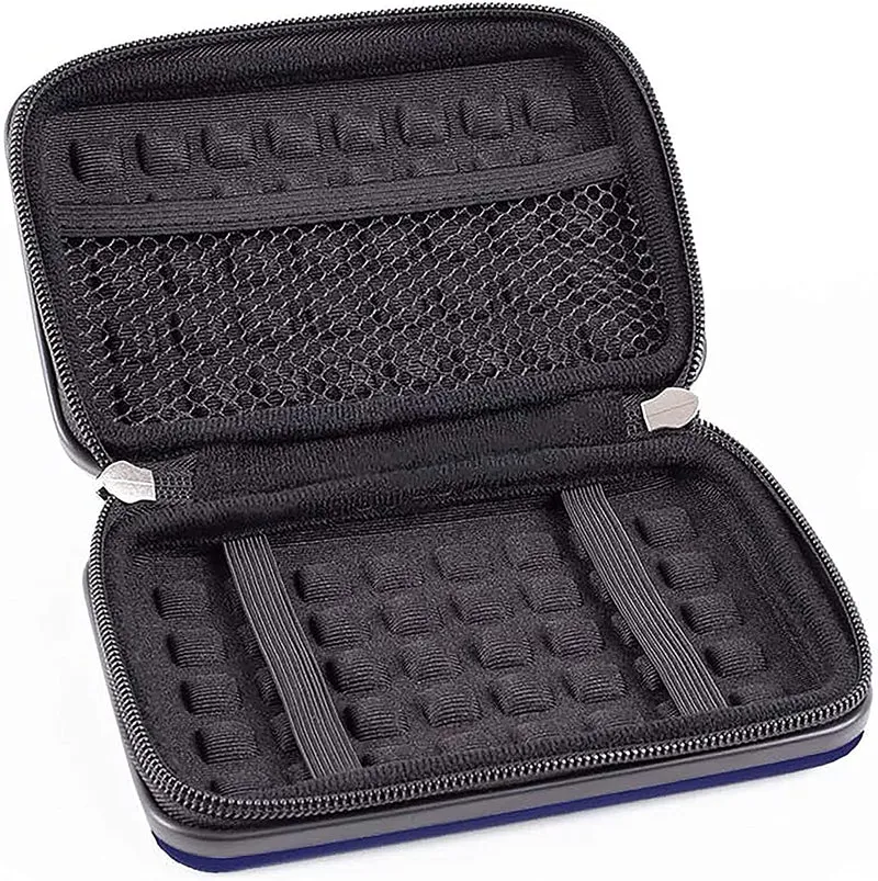 Duronic HDC3 BE Custodia rigida protettiva per disco rigido GPS carica batteria portatile | Borsa per dischi rigidi esterni 11 x 16 cm | Blu | Alluminio antiurto | Leggero e Compatto