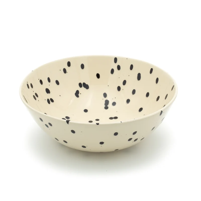 Salad bowl Black Dots