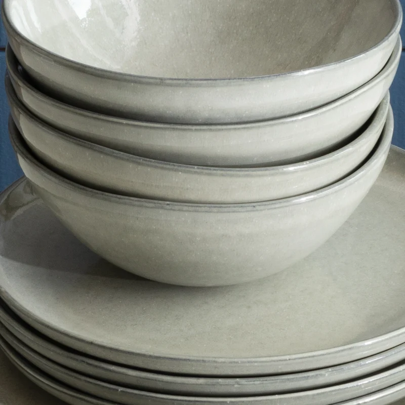 Basic tableware set Midnight Grey 12-piece