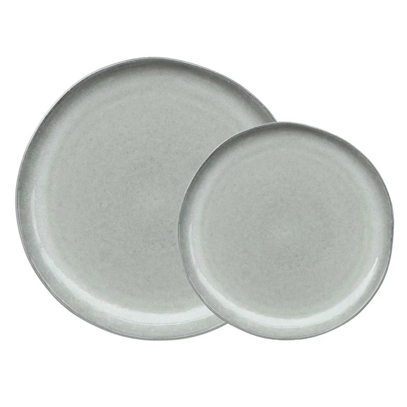 Plate set Midnight Grey 8-piece