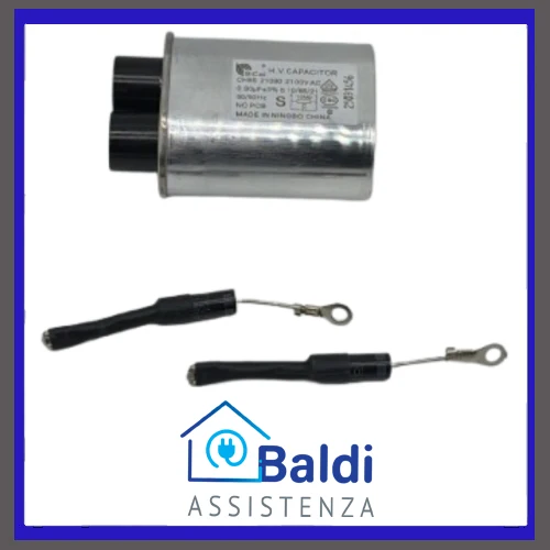 RICAMBIO CONDENSATORE CH85-21090-2100V. CON DIODI PER FORNO MICROONDE ARIETE 3960
