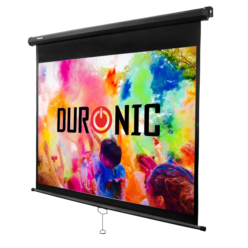 Duronic MPS60 4:3 Telo Proiettore 60 pollici, Schermo per proiettore, Telo da proiezione interno esterno, Home theater cinema Full HD 3D 4K, Schermo di proiezione anti pieghe per casa ufficio scuola
