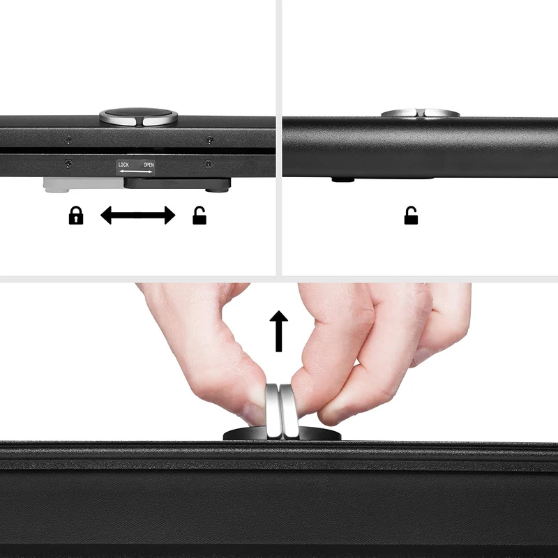 Duronic DPS40 /43 Schermo di proiezione 40 formato 4:3/86 X 61 cm Telo da scrivania telo proiettore da tavolo telo da proiezione per interni/esterni Full HD 3D 4K - Home cinema home theater ufficio
