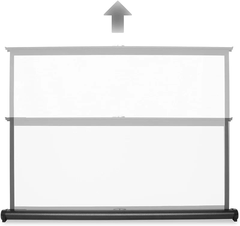 Duronic DPS40 /43 Schermo di proiezione 40 formato 4:3/86 X 61 cm Telo da scrivania telo proiettore da tavolo telo da proiezione per interni/esterni Full HD 3D 4K - Home cinema home theater ufficio
