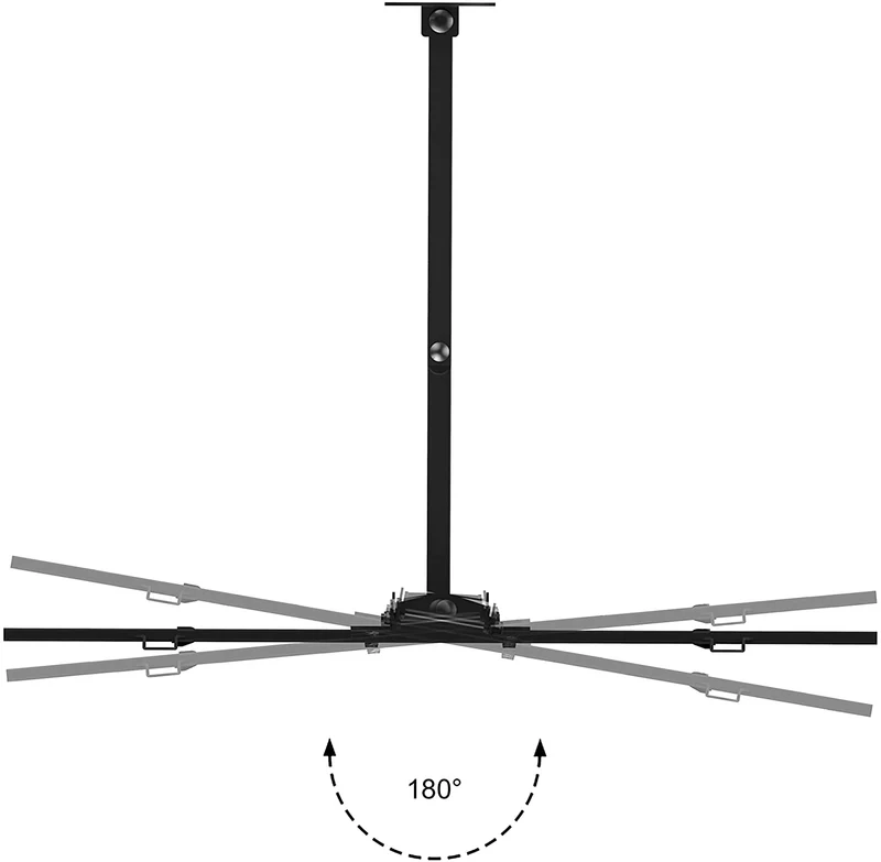 Duronic TVB109M Supporto TV da parete per TV da 32a 70 portata 35kg | VESA MAX 600 x 400 mm con braccio girevole ed estendibile da 4 a 50cm | Staffa snodata inclinabile per TV o monitor