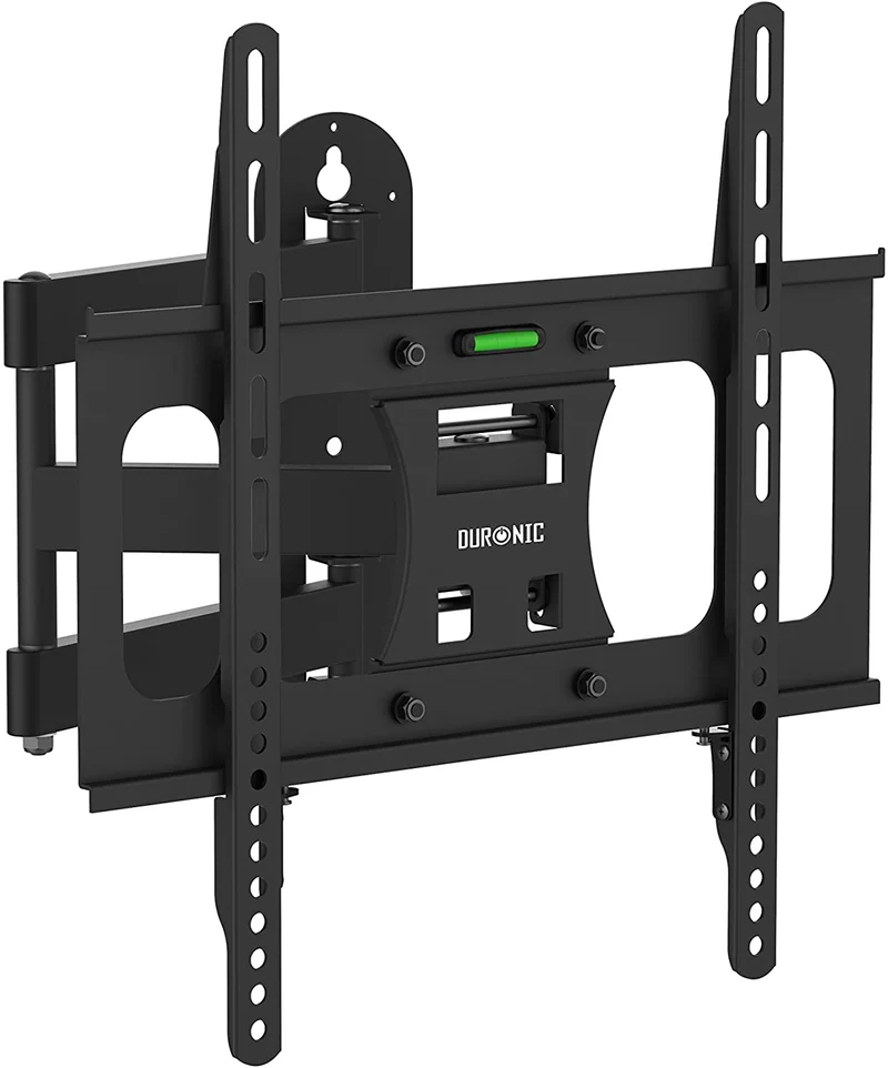 Duronic TVB109S Supporto TV da parete per TV da 23-55 portata 30kg | VESA MAX 400 x 400 mm con braccio girevole ed estendibile da 4 a 50cm | Staffa snodata inclinabile per TV o monitor