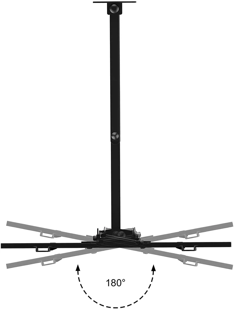Duronic TVB109S Supporto TV da parete per TV da 23-55 portata 30kg | VESA MAX 400 x 400 mm con braccio girevole ed estendibile da 4 a 50cm | Staffa snodata inclinabile per TV o monitor
