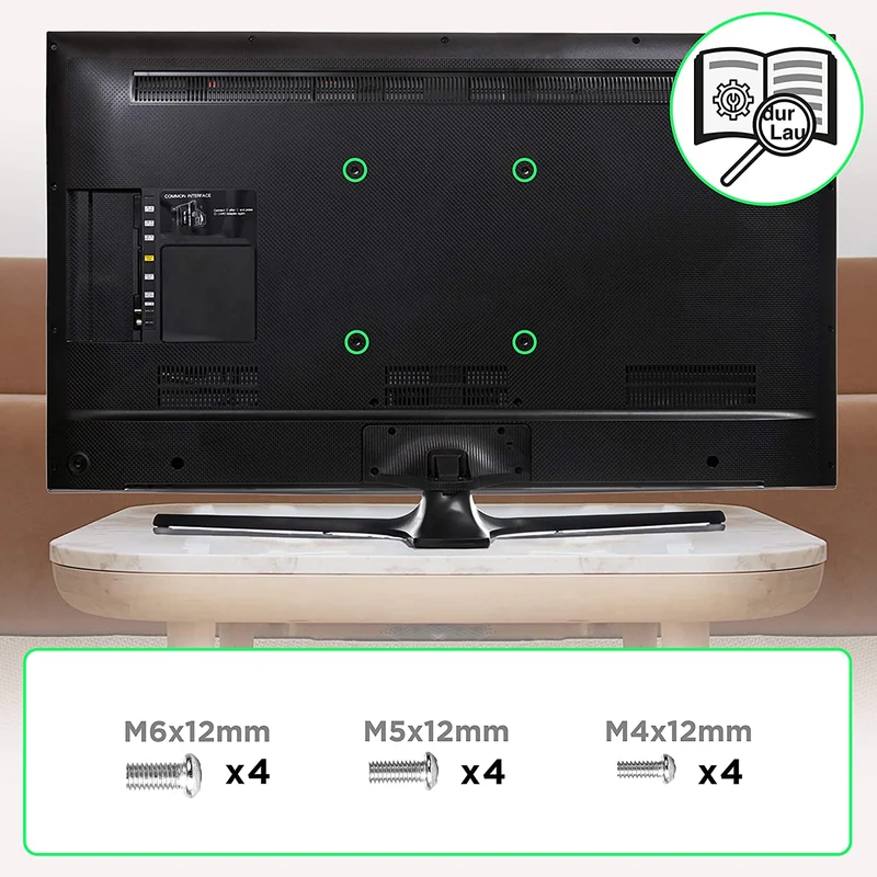 Duronic TVB1120 Supporto TV da parete regolabile e articolato per schermi LED LCD curvi monitor 13  30 portata 18kg  ultra sottile compatibile con vesa 100 x 100 mm