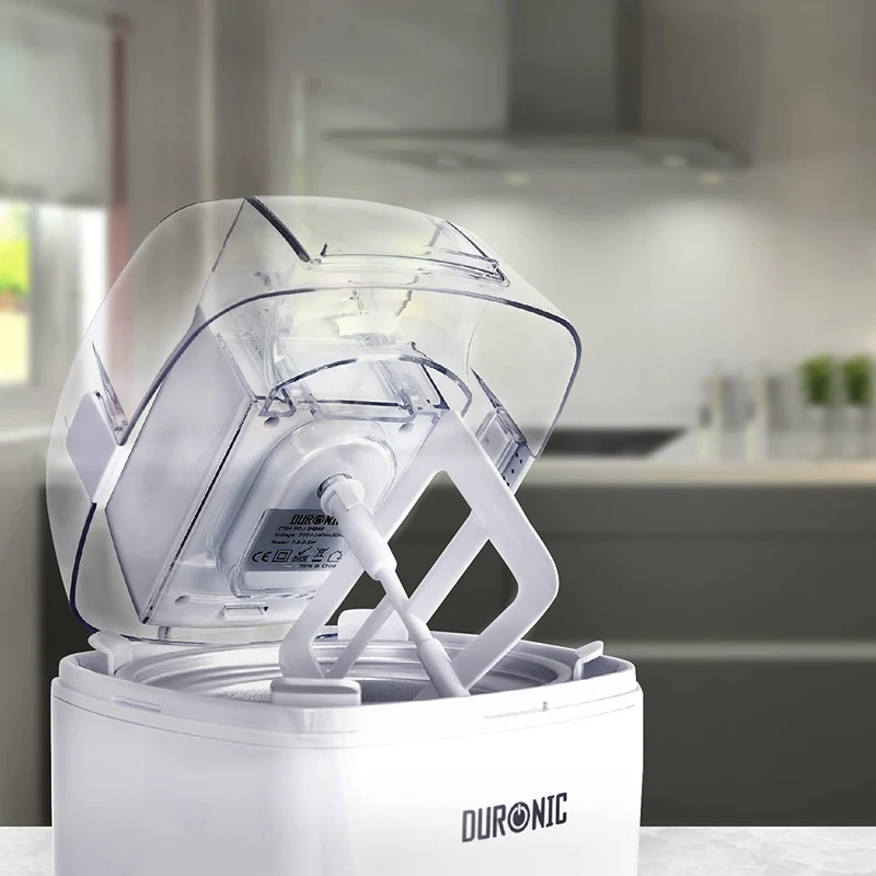 Duronic IM540 Gelatiera 1,5L, Macchina per Gelato per Gelato fatto in casa, Per Gelato Senza Lattosio e Vegano, Sorbetti, Yogurt Gelato, Gelatiera ad accumulo,Ice cream maker, Macchina per sorbetti