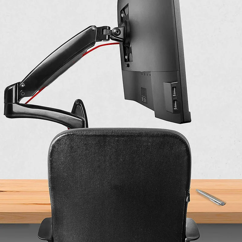 Duronic DM55W1X2 Supporto monitor da parete | Per schermi da 15 a 27 pollici | Inclinazione regolabile | Capacità 7,8kg |VESA 70 100 | Supporto ergonomico murale | Con ganci gestione cavi | Universale
