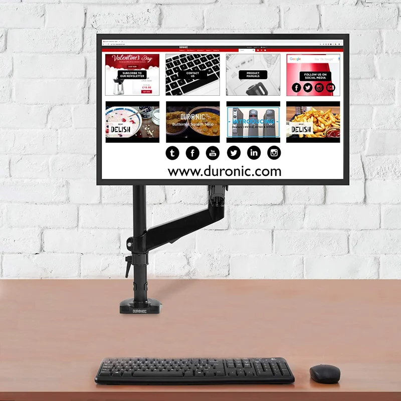 Duronic DM-GR-03 Grommet per supporti monitor modello DMG51X2 e DMG52  Attraverso fori sulla scrivania  Alternativa al morsetto
