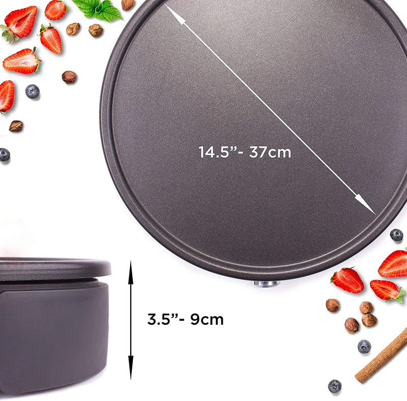 Duronic PM152 Crepiera Elettrica 1500 watt, Piastra Antiaderente Grande Rimovibile 37 centimetri, Temperatura Regolabile, Crepes Maker con Spatola e Stendi Pastella, per Pancake, Crepes, Piadine, Frittate