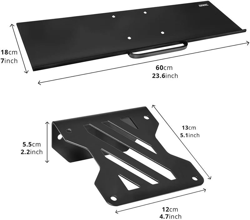 Duronic DM0K1 Accessorio supporto per tastiere PC compatibile con i supporti per monitor Duronic